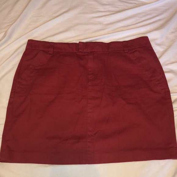 Tommy Hilfiger Dresses & Skirts - Tommy Hilfiger mini Denim skirt red cotton size 14